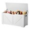 White MDF Kids Storage Bench Seat Toy Chest Durable Organizer